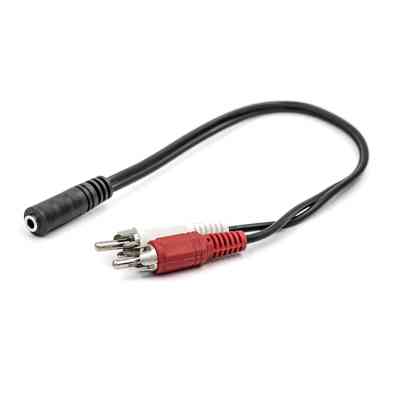 Перехідник 3.5 mm female to 2хRCA male PowerPlant (CA910847) Вінниця