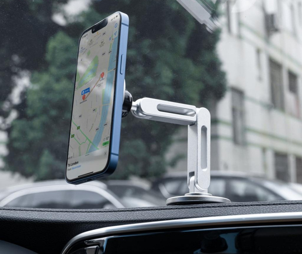 Автотримач XO C148 Universal Magnetic metal 360° rotating Holder Silver (7109739) Київ - фото 5