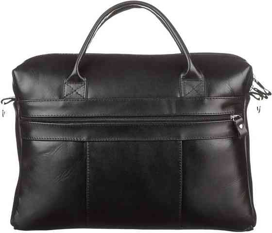 Сумка чоловіча SHVIGEL зі шкіри 15212 Чорна Київ