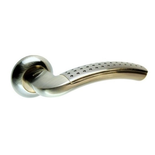 Ручка дверна на круглій розетці R10.026 AL AB New KEDR Житомир - фото 1