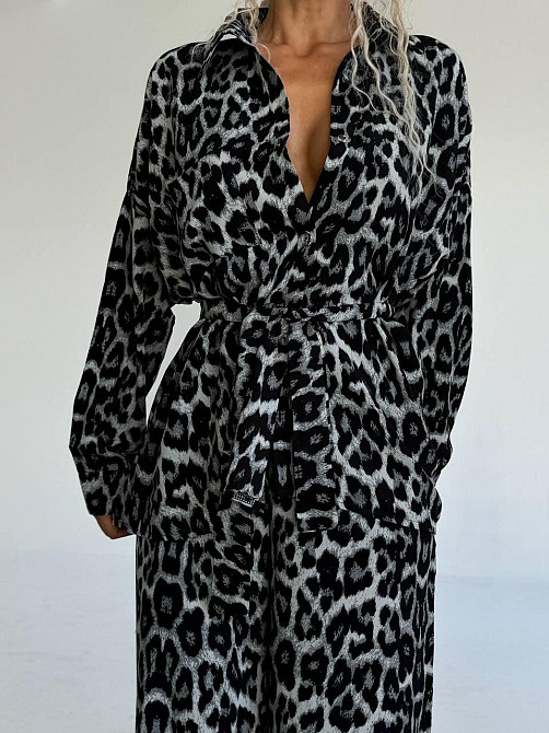 Женский стильный повседневный костюм натуральный штапель Одесса - изображение 1