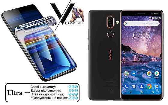 Полиуретановая пленка Ultra для Nokia 7 Plus – минимальная толщина, максимальная защита! Киев