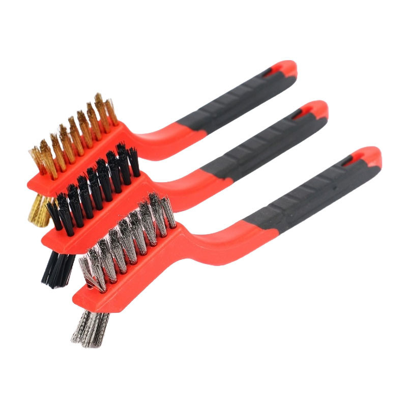 Набір щіток ручних 180 мм (сталь, латунь, нейлон) 3 од.  СТАНДАРТ MWBS0301 Чернігів - фото 2