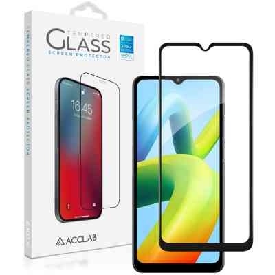 Стекло защитное ACCLAB Full Glue Xiaomi Poco C50 Black (1283126589713) Винница