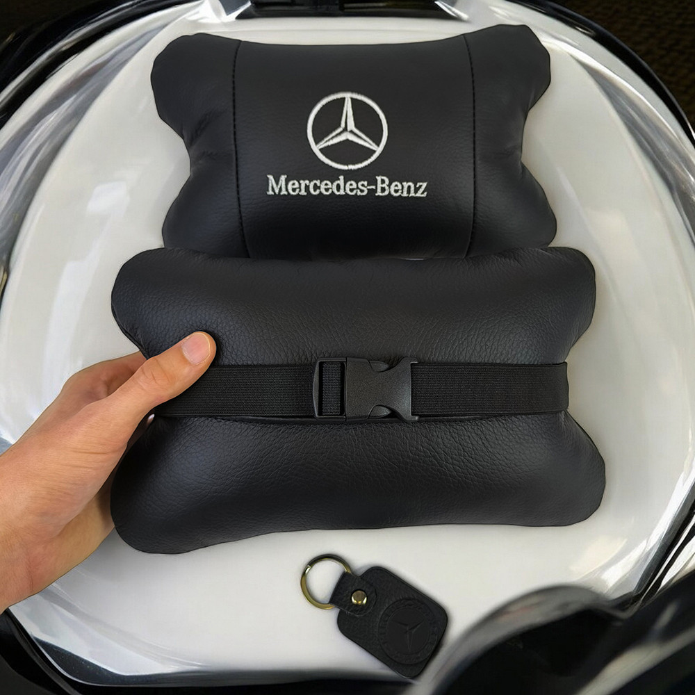 Подарок в машину мужчине Mercedes-Benz Мерседес, Подушки для машини, Подушка подголовник с логотипом OC-19 Львов - изображение 9