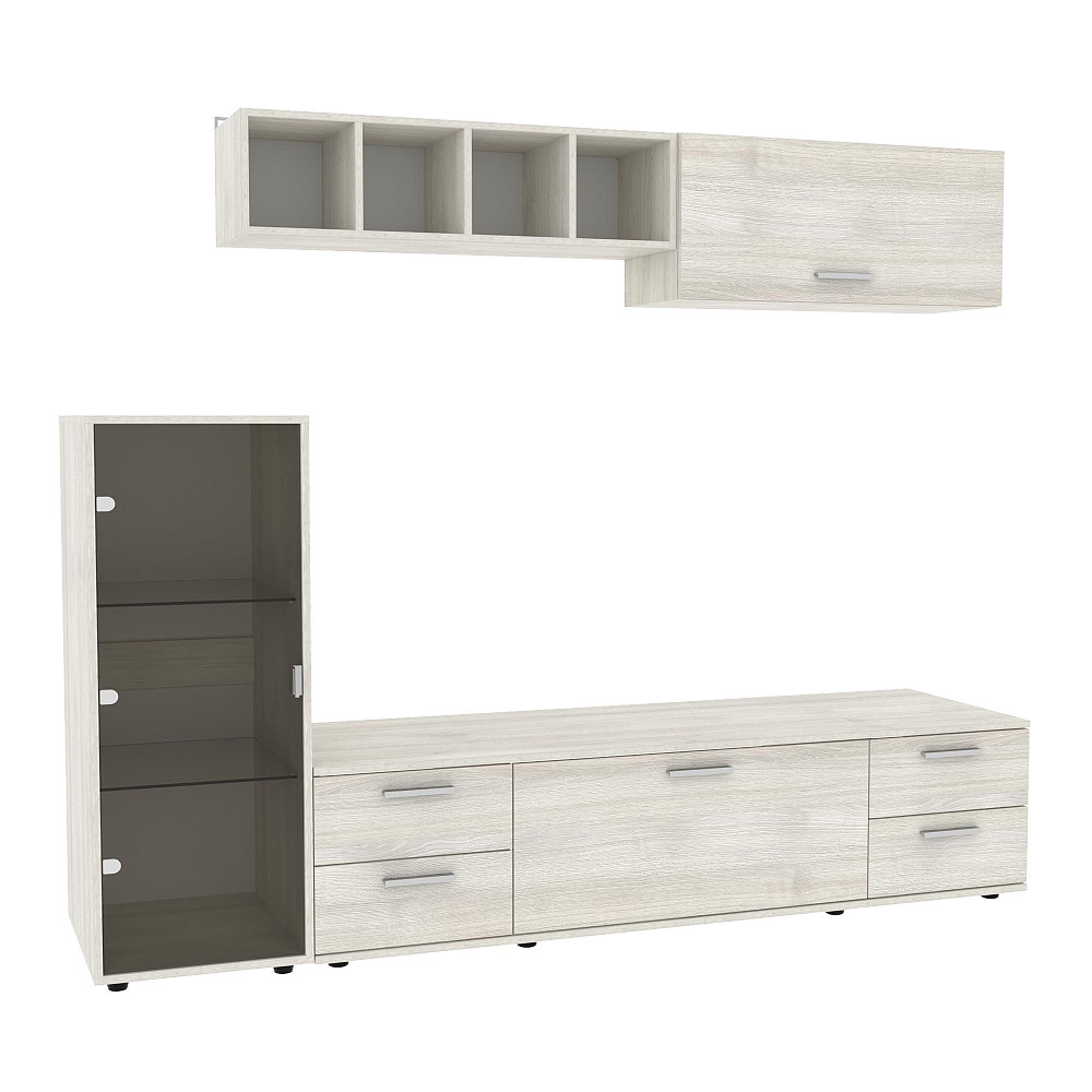 Стенка в гостиную Hugo-3, Дуб Шамоні Світлий, 2060х520х1700 Львов - изображение 1