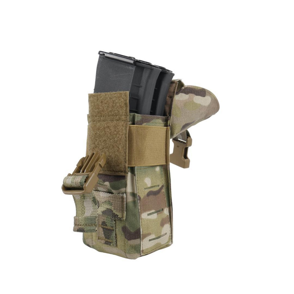 Тактический закрытый подсумок под 2 магазина Kiborg Military Multicam. Закрытый подсумок для магазинов АК, AR Киев - изображение 7