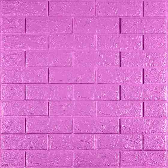 3D панель самоклеющаяся 700х770х5мм кирпич Пурпурный (14-5) SW-00001334 Киев