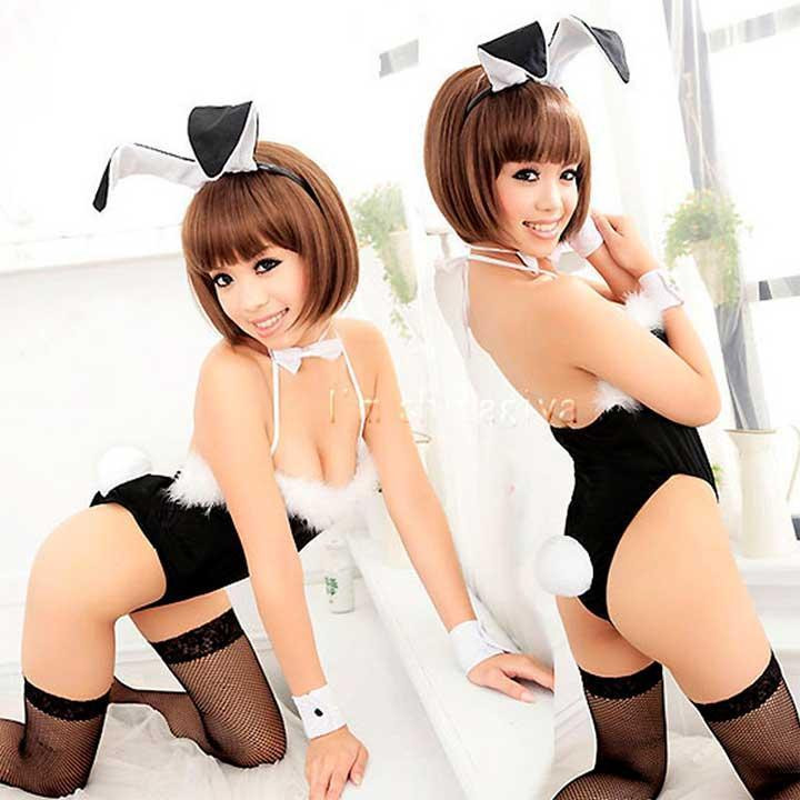 Рольовий костюм "Сексі зайчик" - XS/S/M - Чорний – Рольові костюми Вінниця - фото 1