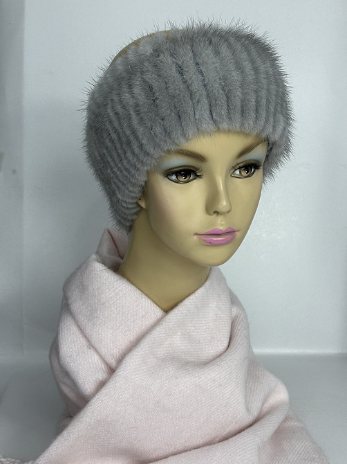 Норкова пов'язка на голову жіноча Сірий Харків - фото 1