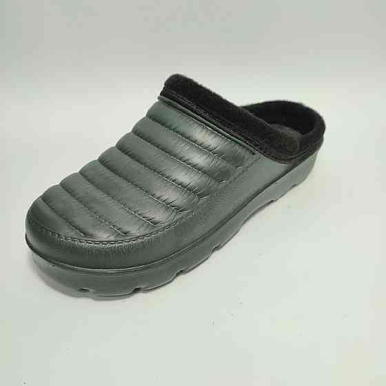 Калоші жіночі без задника хутро Верта ВМ34 оливкові Харків