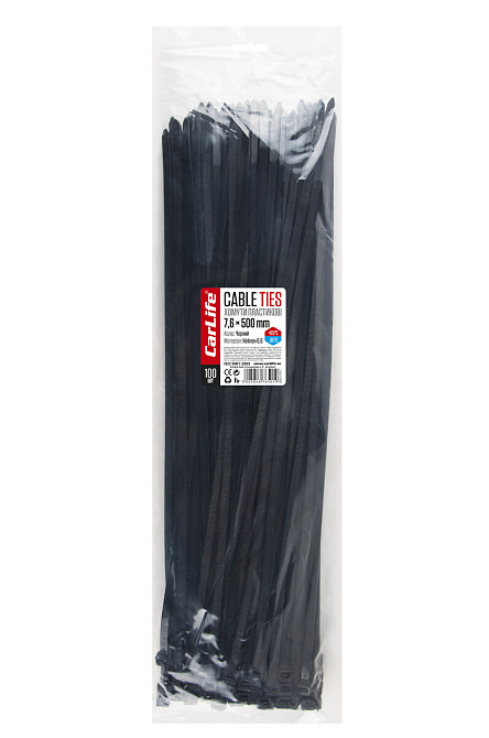 Хомути пластикові чорні 7,6x500мм, 100шт Киев - изображение 1