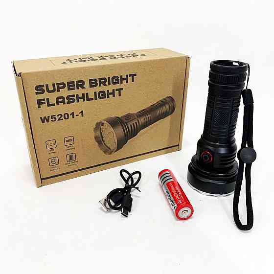 Лед фонарик с зарядкой W5201-1-19, Алюминиевый фонарь 18650, Ручной фонарик cob, Фонарь уличный ручной TH-61 Ивано-Франковск