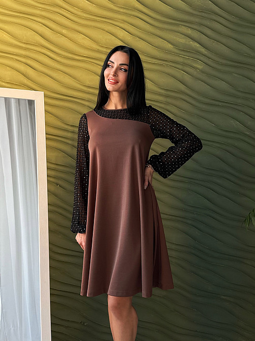 Вечірня сукня з прозорими рукавами Sofira Київ - фото 9