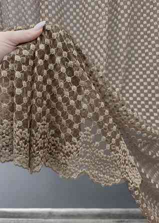 Тюль VR-Textil 1881т Гипюр Коричневый 300х270 см (42-0837) Киев