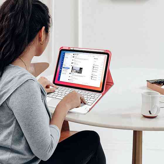 Чехол с клавиатурой iPad Air 11-inch(M2/M3/M4) 2024/ iPad Air 5 2022/Air 4 2020 10.9/iPad 4-го покол. 10.9 / iPad Pro 11 2018 Днепр