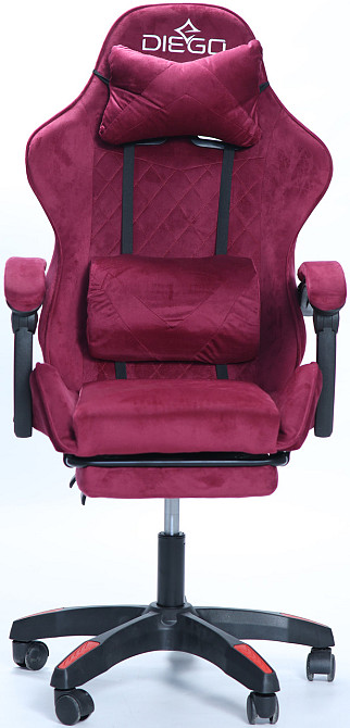 Крісло геймерське DIEGO ALCANTARA PRO Cherry Київ - фото 2