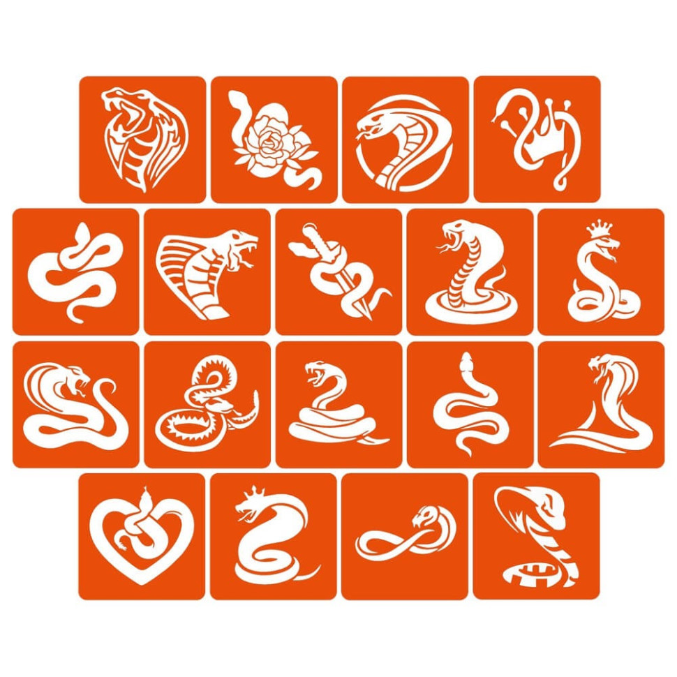 Набор трафаретов для биотату 