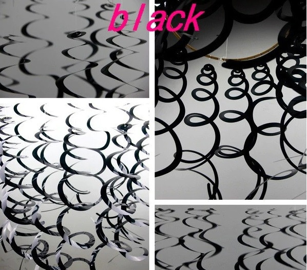 Дощик гірлянда 6 стрічок 70 см чорний Київ - фото 3