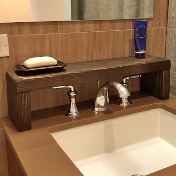 Настільна полиця для ванної "Боусол 15х50" капучино Миколаїв - фото 1