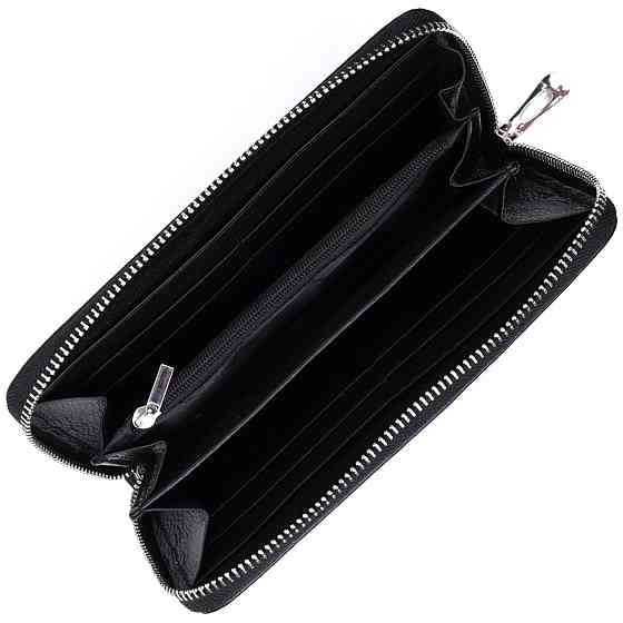 Красивый клатч унисекс на одно отделение из натуральной кожи ST Leather 22697 Черный Киев