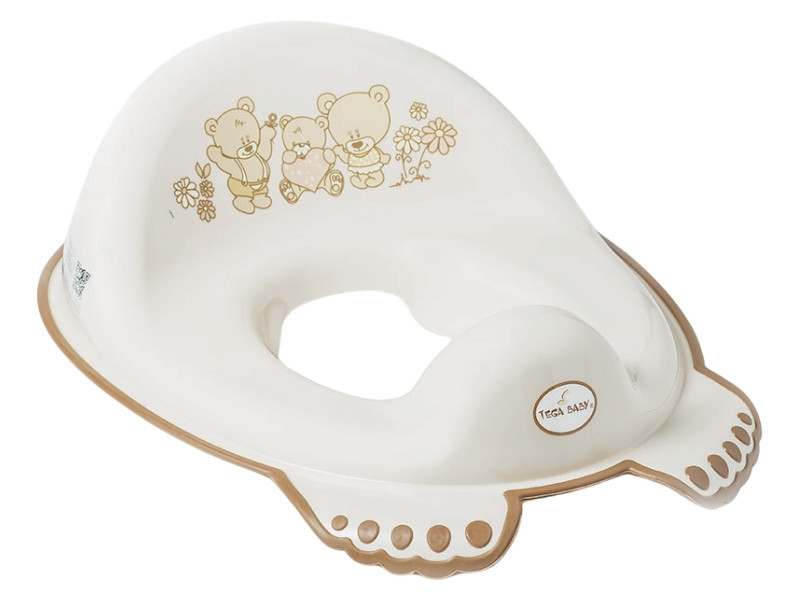 Накладка дитяча антиковзка на сидіння унітазу Teddy Bear beige Київ - фото 1