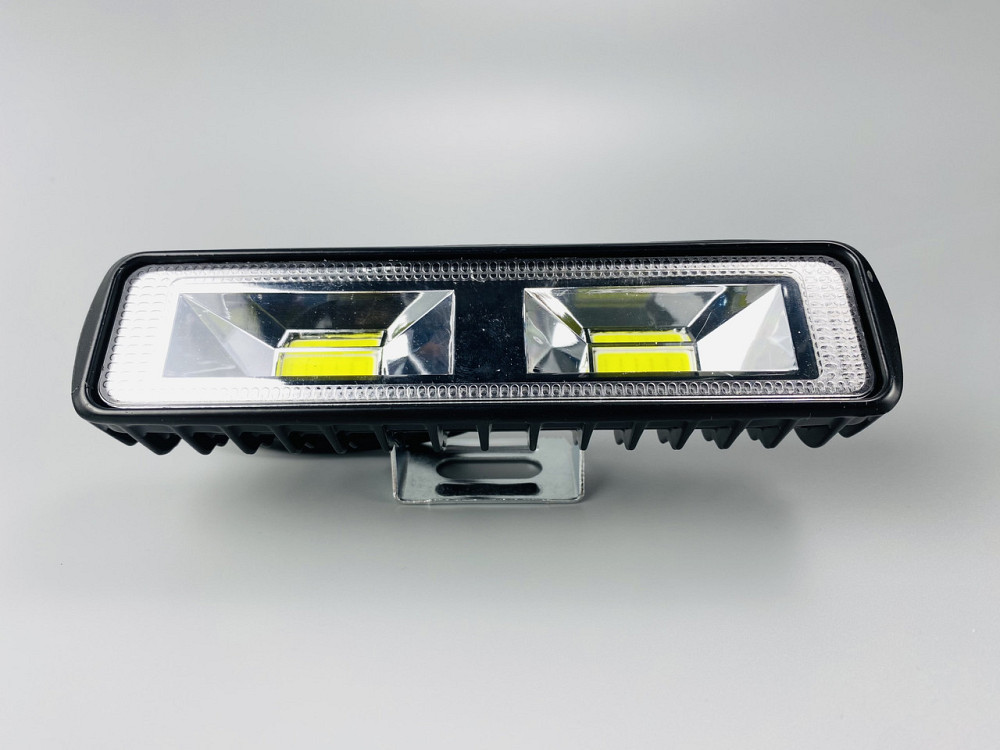 Фара LED прямокутна (chip COB) 48W 6000K (2 діода) (15см х 4см х 4см) алюміній Мукачево - фото 1