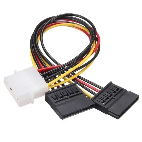Переходник Molex на 2x SATA для живлення HDD 17 см Київ