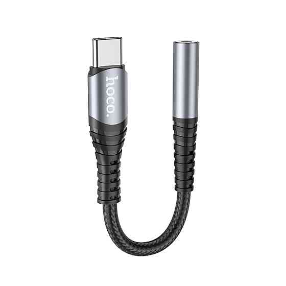 Кабель-перехiдник HOCO LS33 Type-C Digital 3.5 Audio converter Metal Gray Київ