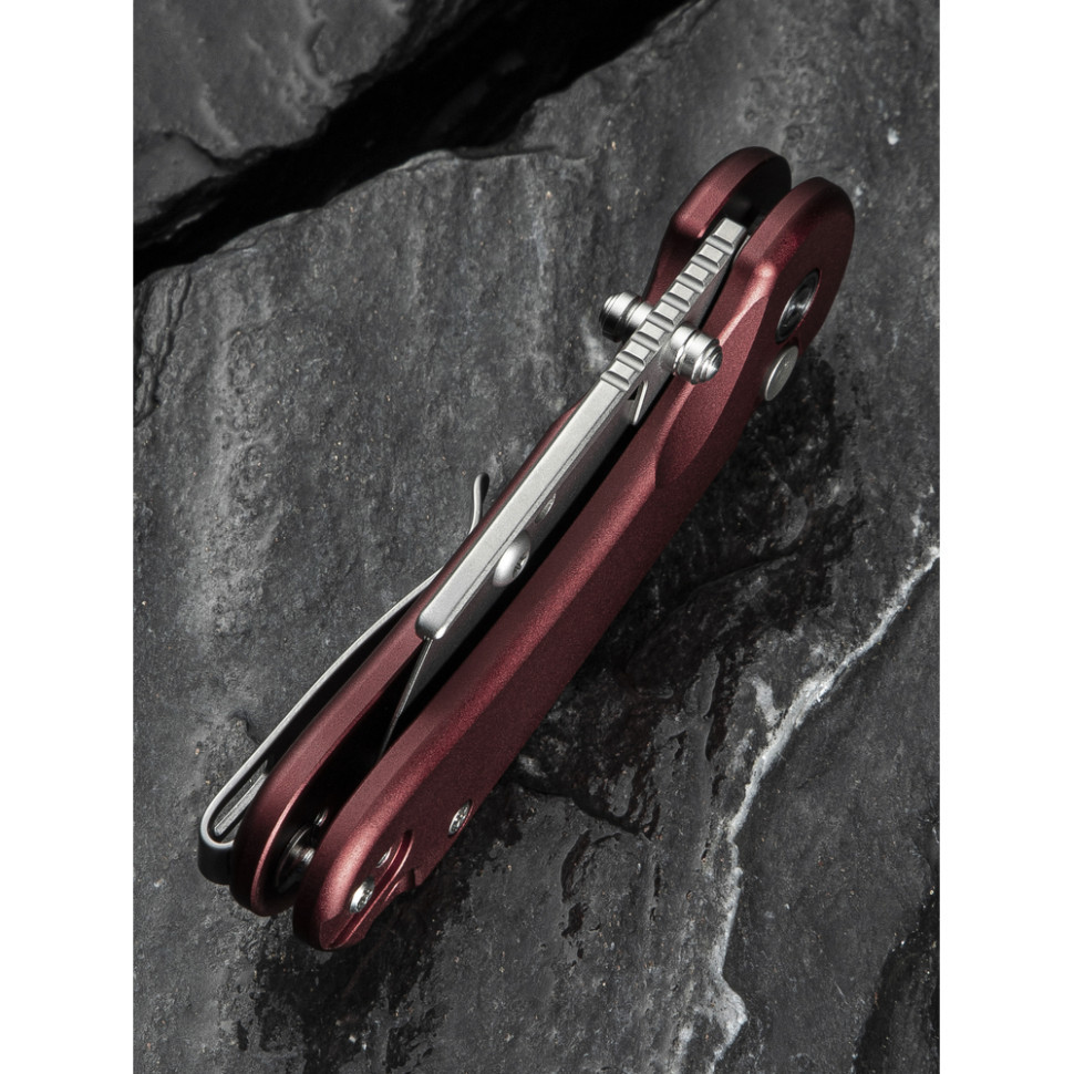 Ніж трапеція складаний кишеньковий Civivi Elementum Utility, (5.8 см) 6Cr13 / Aluminum червоний Київ - фото 16