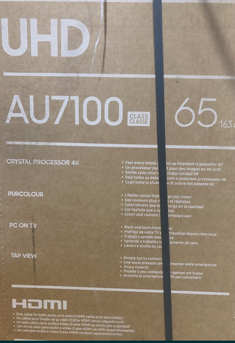 Телевізор Samsung 65"au 7100 Новий Гарантія! Київ - фото 5
