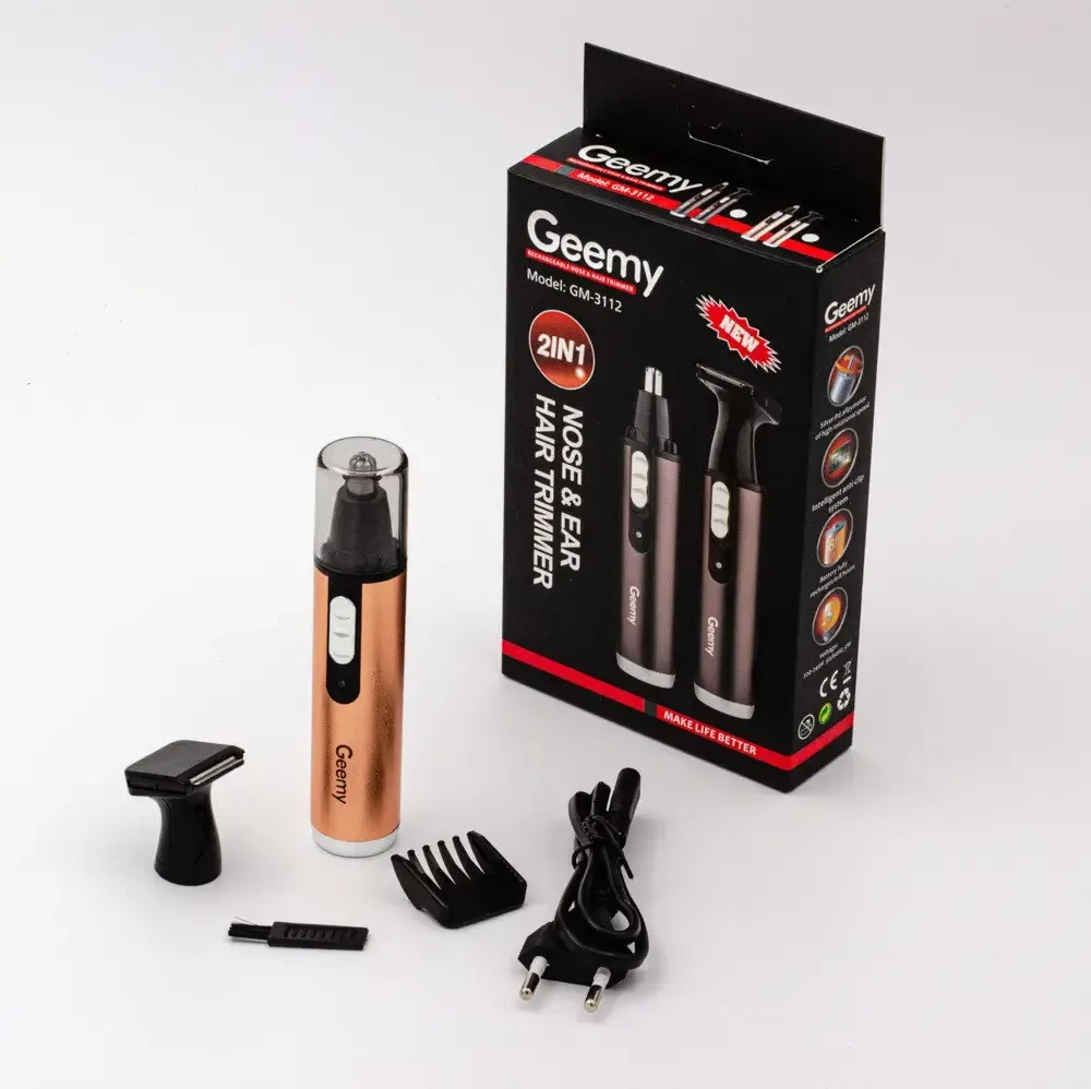 Акумуляторний Тример GEMEI GM-3112 2в1 2 насадки, щіточка для чищення 5445 Одеса - фото 4