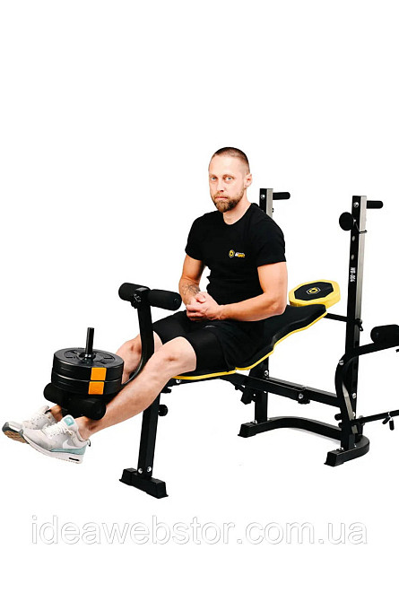 Тренировочная скамья Besport WB-004 с партой Скотта для жима штанги и тренировки бицепса дома Киев - изображение 12