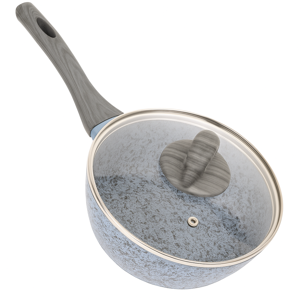 Сковорода лита "Granite" інд. дно з кришкою 28*7.2см Київ - фото 1