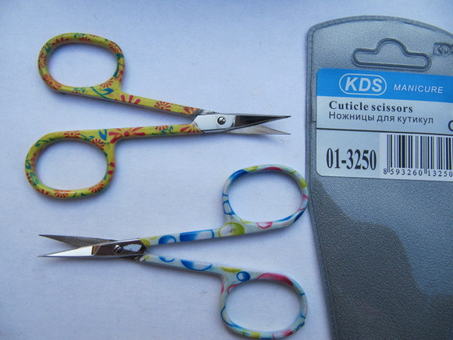 Ножницы маникюрные КDS для удаления кутикул цветные Киев - изображение 6
