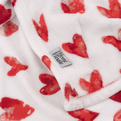 Плед Ardesto Flannel 160х200см, 100% поліестер, сердечка (ART0125PB) Вінниця - фото 4