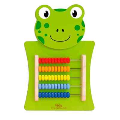 Развивающая игрушка Viga Toys Бизиборд Лягушка со счетами (50679FSC) Винница