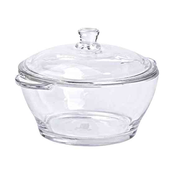 Yiwu Супниця з кришкою Ø 15.5 см каструля бульйонниця скляна 1 л HP-YH-15 Киев