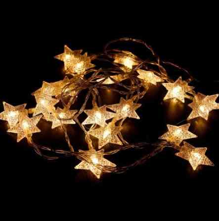 Світлодіодна гірлянда Сніжинки 160 см 10 LED 3см білий Київ