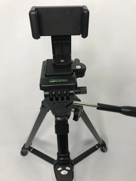 Універсальний штатив 3388 (50-137см) не знімний майданчик + тримач + пульт (Чорний) Київ - фото 3