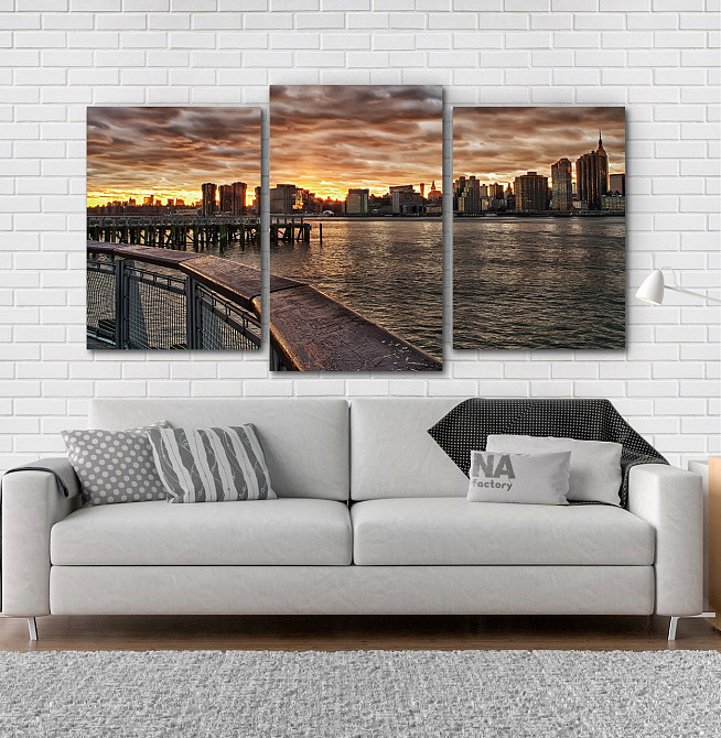 Модульна картина Місто Захід Art-10_3 Київ - фото 2