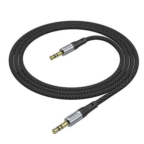 Аудiо кабель HOCO UPA26 AUX Fresh audio cable, 1m Black 6942007608800 Одеса