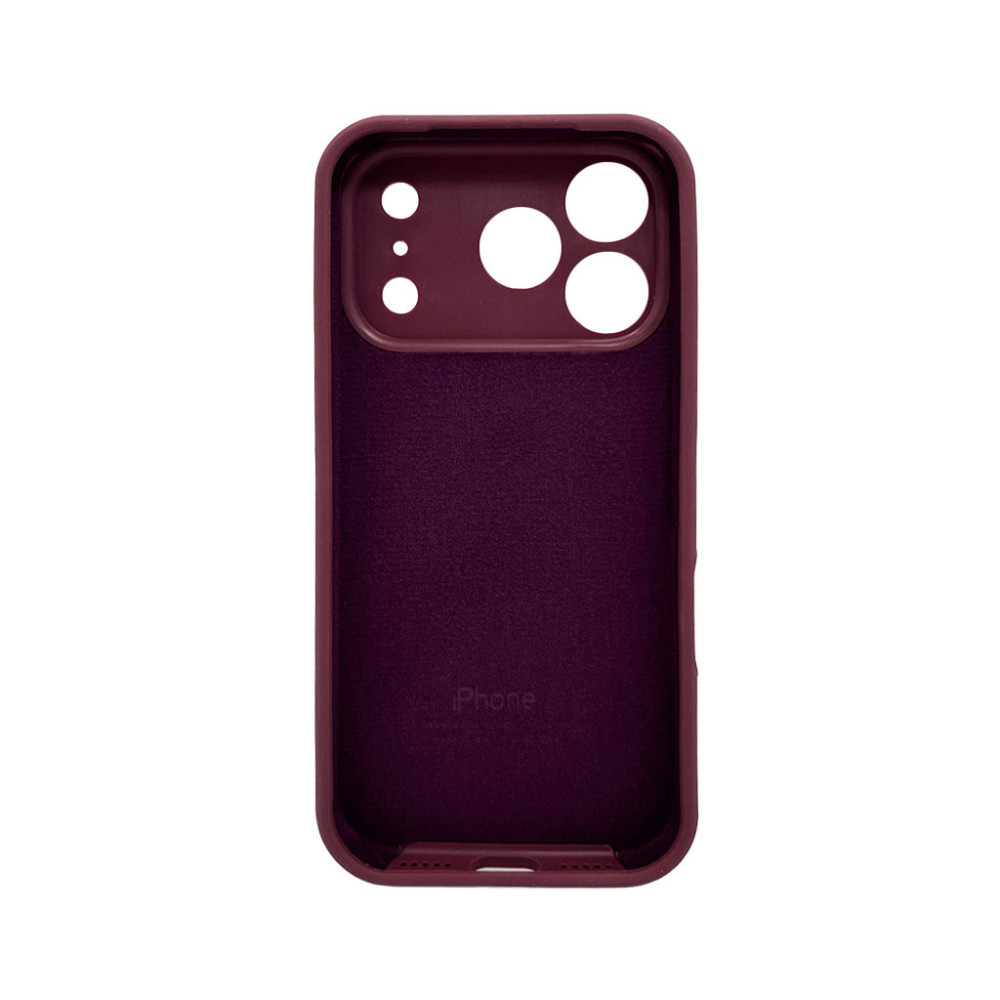 Чохол для смартфона Silicone Full Case AA Camera Protect for Apple iPhone 17 Pro Max 35,Maroon Київ - фото 3