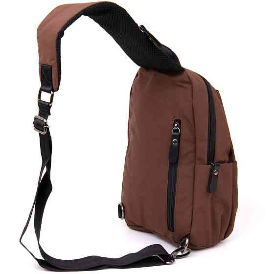 Сумка через плече нейлон Vintage 20634 Коричнева Київ