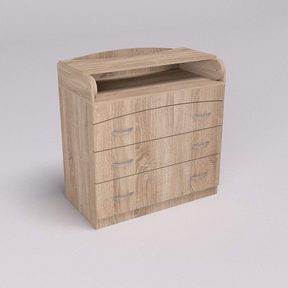 Комод пеленальний №2, Дуб Сонома, 864/465/916 Львів - фото 2