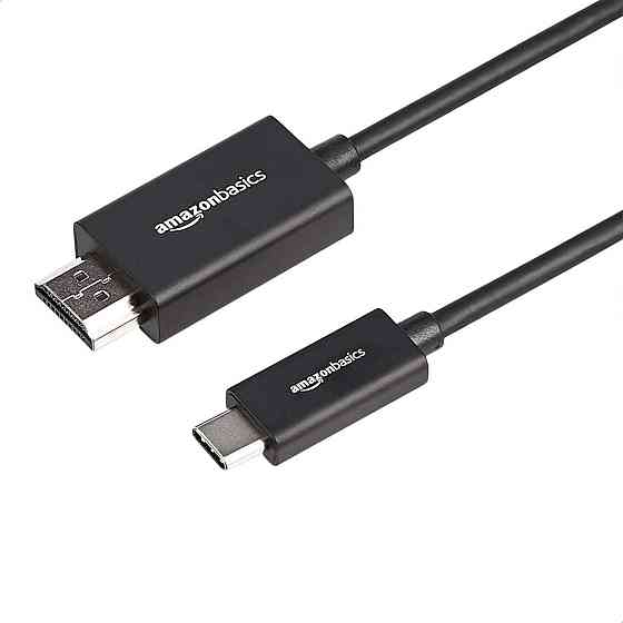 Кабель-адаптер USB-C на HDMI Thunderbolt 3 6ft (1829 мм) 4K 60Hz чорний для ноутбука, монітора, проектора Київ