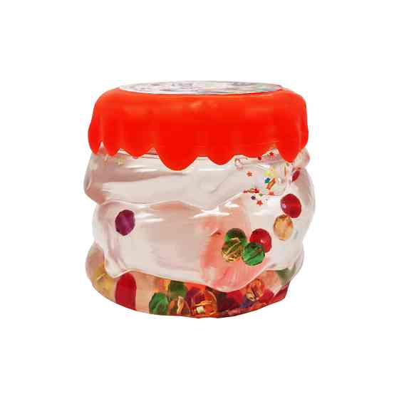 В'язка маса, слайм "Crystal Slime" CS-01-01U з намистинками Помаранчевий Вінниця