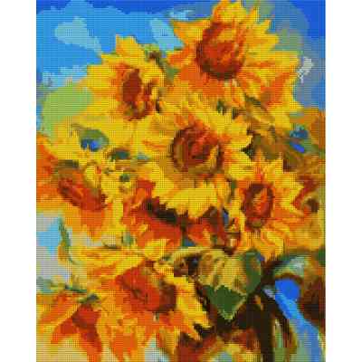 Картина по номерам Santi Яскраві соняшники, 40*50см на підрамнику, алмазна (954524) Вінниця