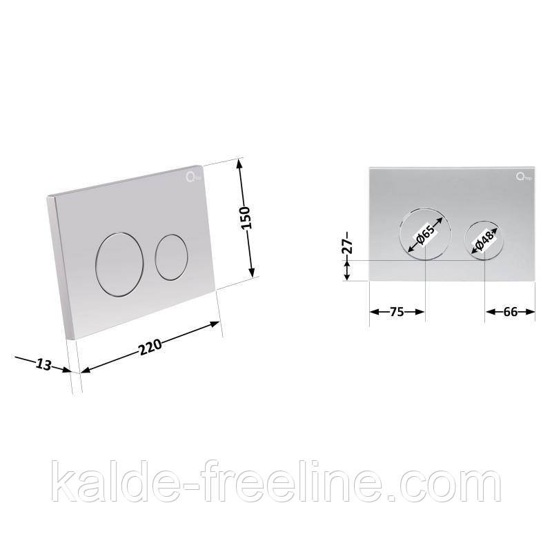 Панель змиву для унітаза Qtap Nest QT0111M11111SAT Харків - фото 2