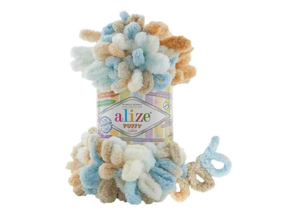 Пряжа Puffy Color 6530 5шт/уп 100% Мікрополіестр 100г 9м ТМ ALIZE Київ - фото 1